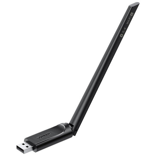 Adaptador Wireless UGREEN AX900 (75109), Dual Band, Wi-Fi 6, 600Mbps, Negro