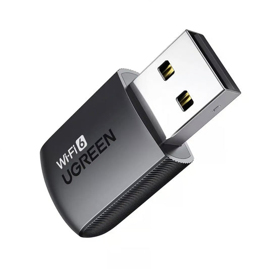 Adaptador inalámbrico UGREEN CM762 (35264), Dual Band, Wi-Fi 6, 600Mbps, Negro
