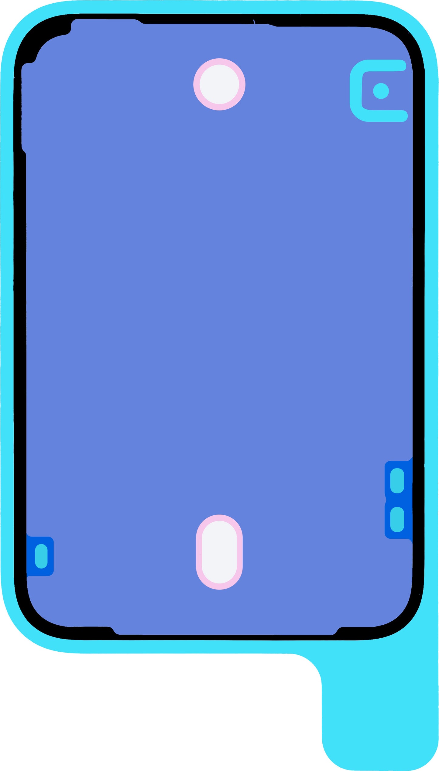 Adhesivo Tapa Batería Apple iPhone 17 Pro, Service Pack 923-12849