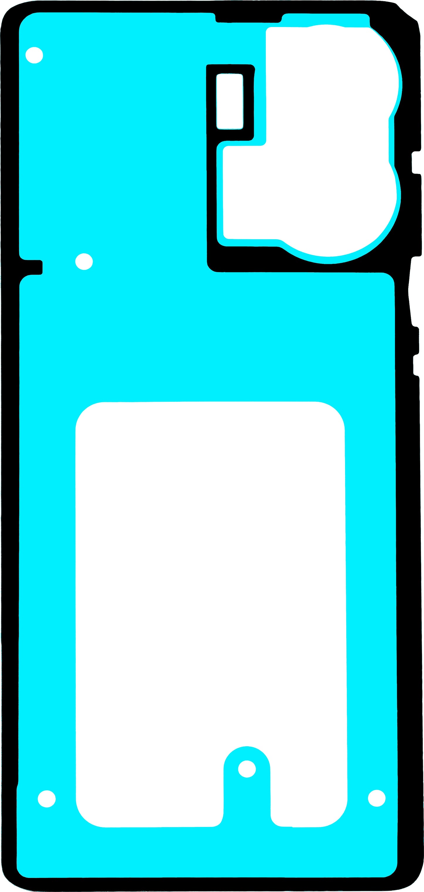 Adhesivo Tapa Batería Motorola Edge 50 Fusion, Service Pack 5948C24385