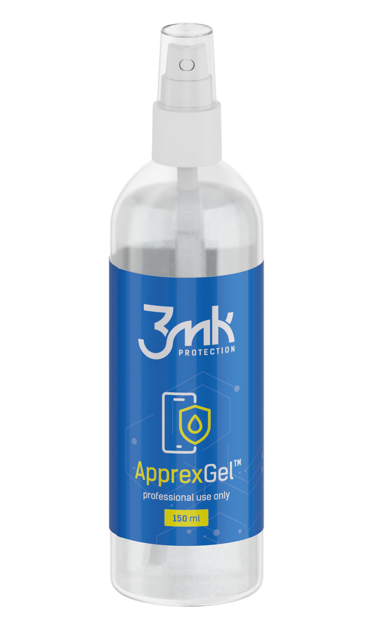 Solución en gel 3MK ApprexGel para aplicar láminas protectoras de plástico/silicona, 150 ml