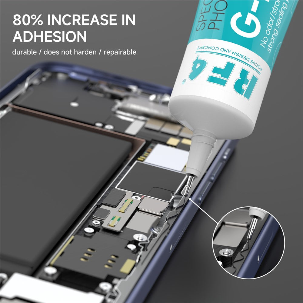 Adhesivo Líquido RF4 G-Phone, 60ml, Negro