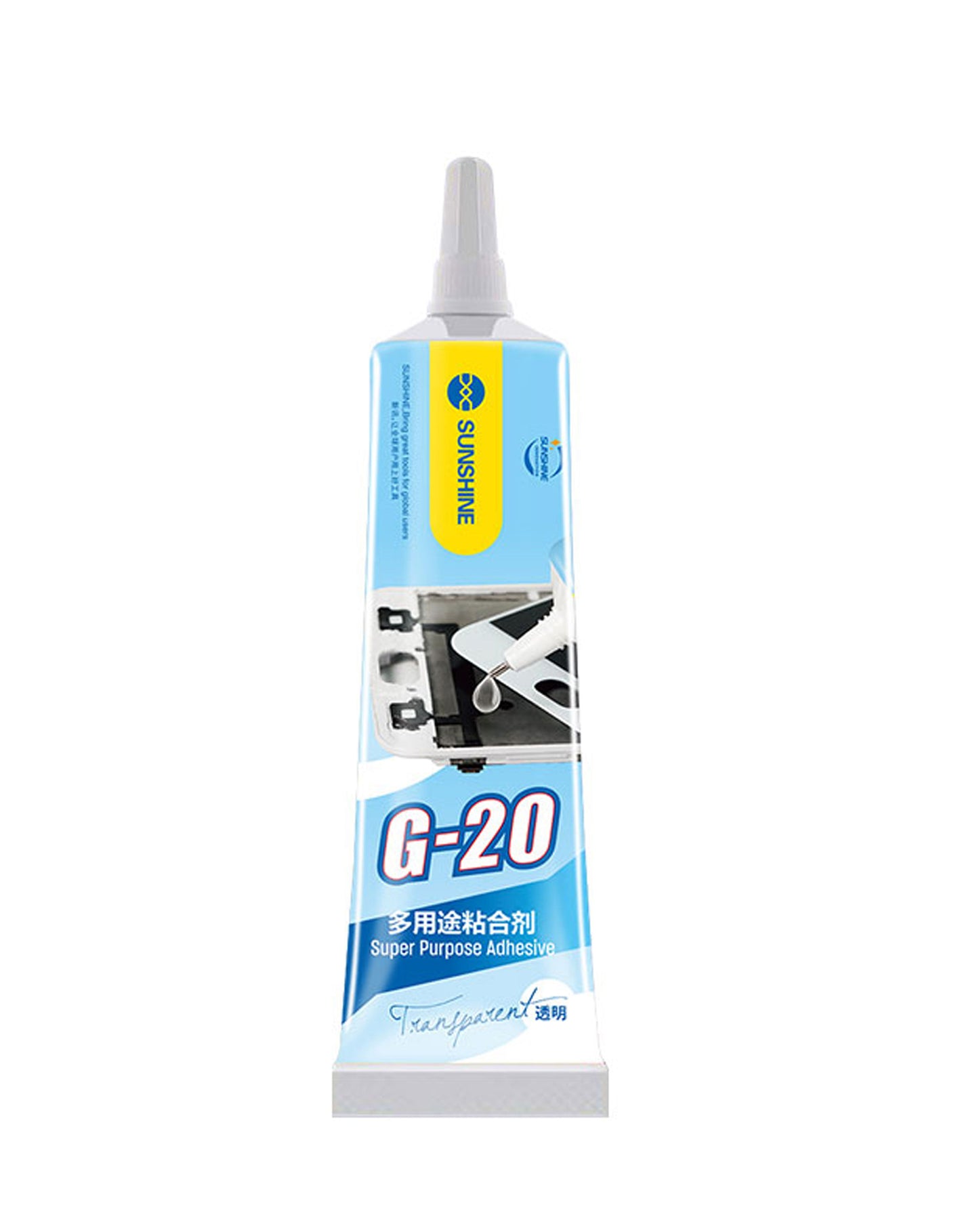 Adhesivo Líquido Sunshine G-20, 15ml, Transparente