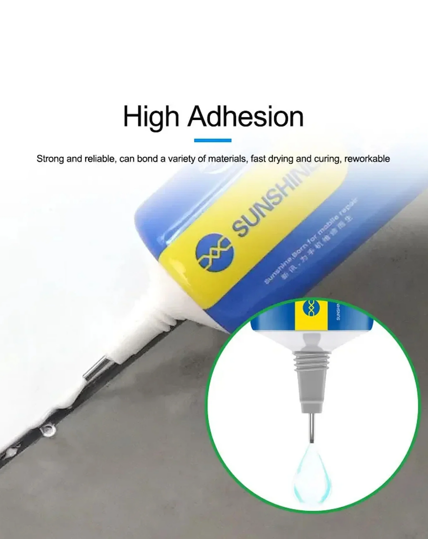 Adhesivo Líquido Sunshine G-20, 15ml, Transparente