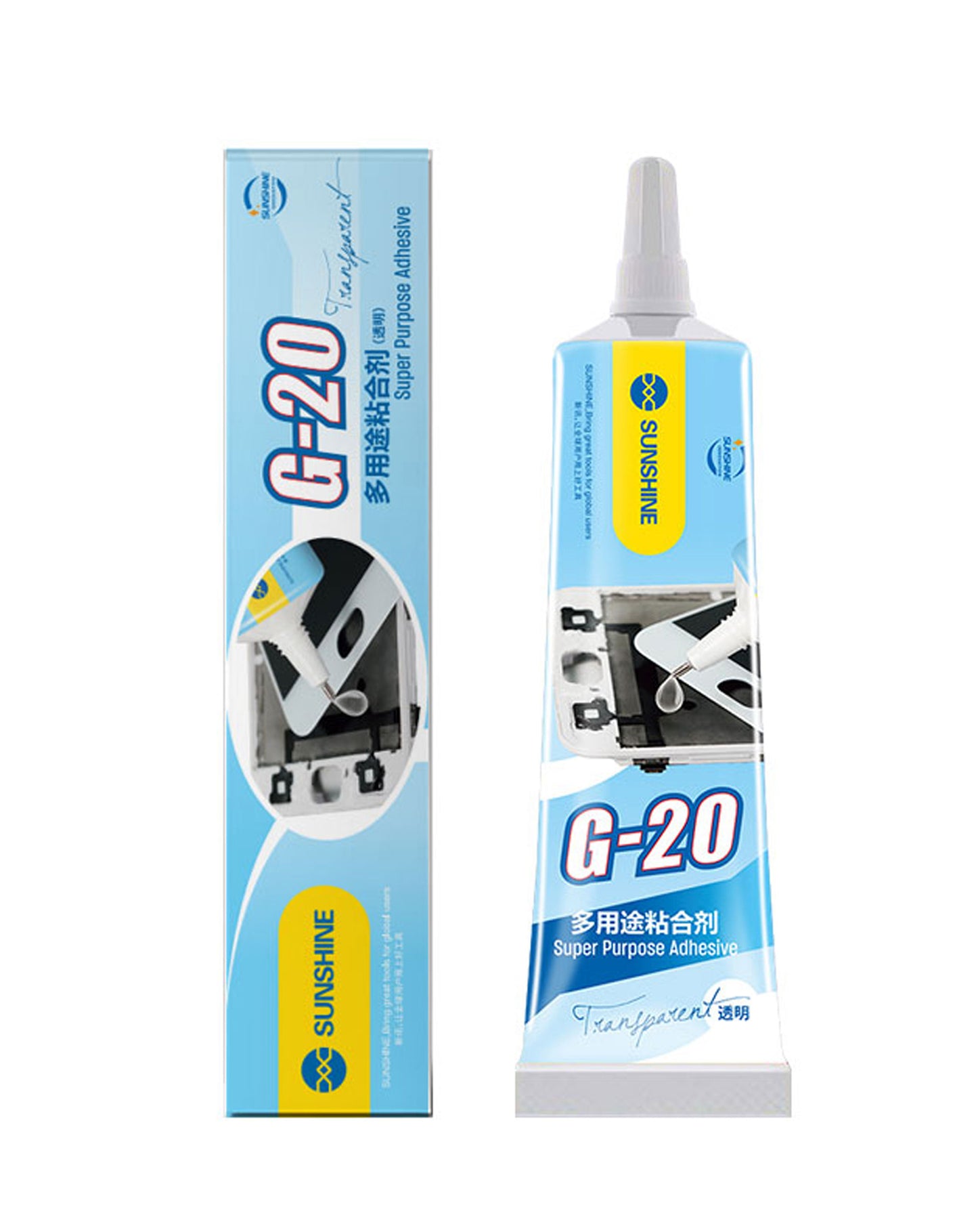 Adhesivo Líquido Sunshine G-20, 15ml, Transparente
