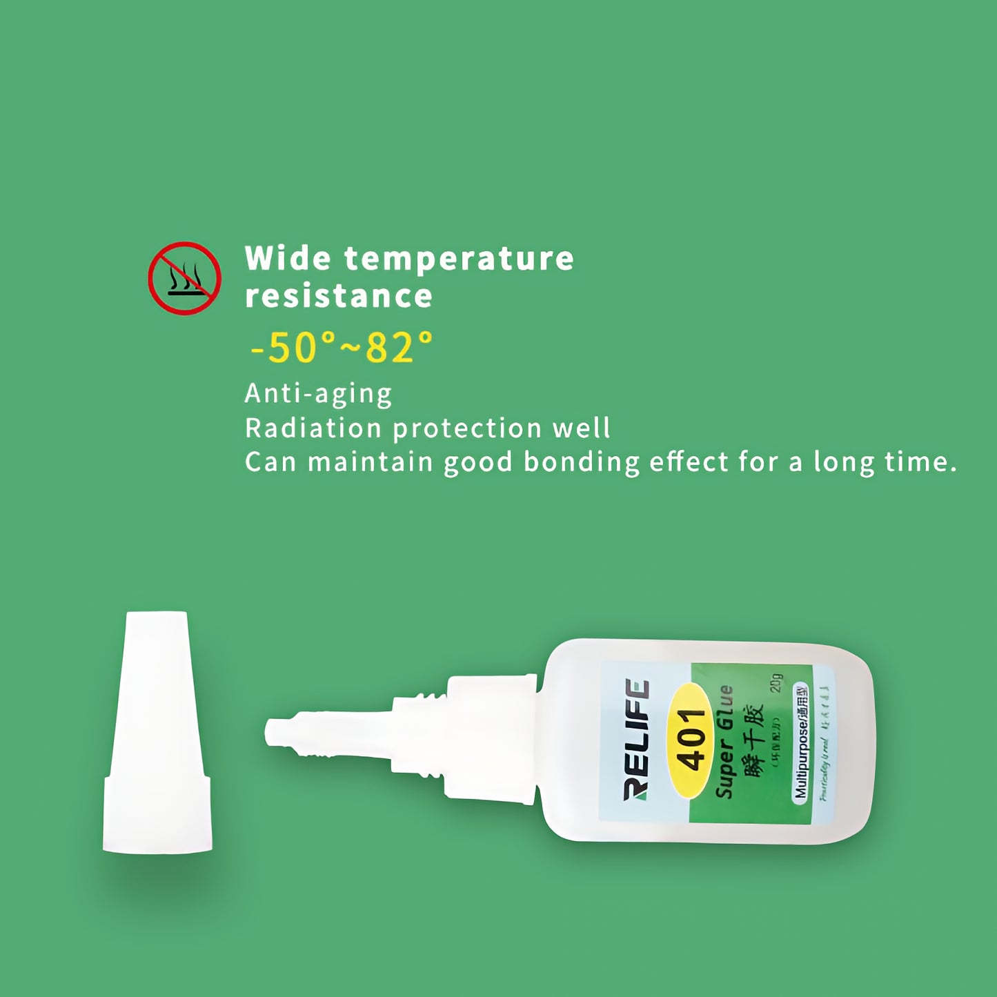 Adhesivo Líquido Super Glue Relife RL-401, 20ml