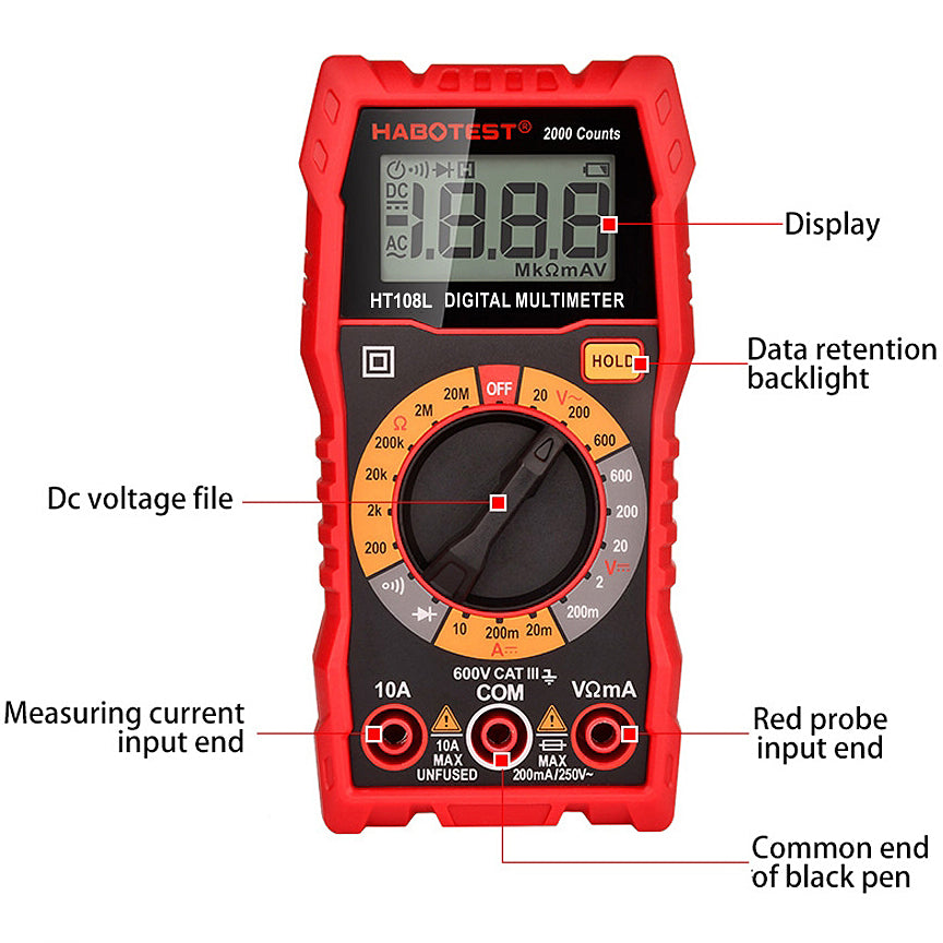 Habotest digital Medidor de Habotest digital HT108L 