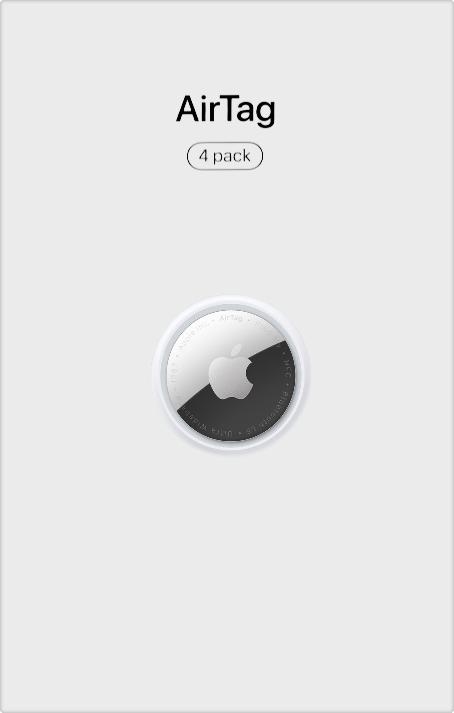 Apple AirTag, Set 4 Piezas, Blanco MX542AM/A