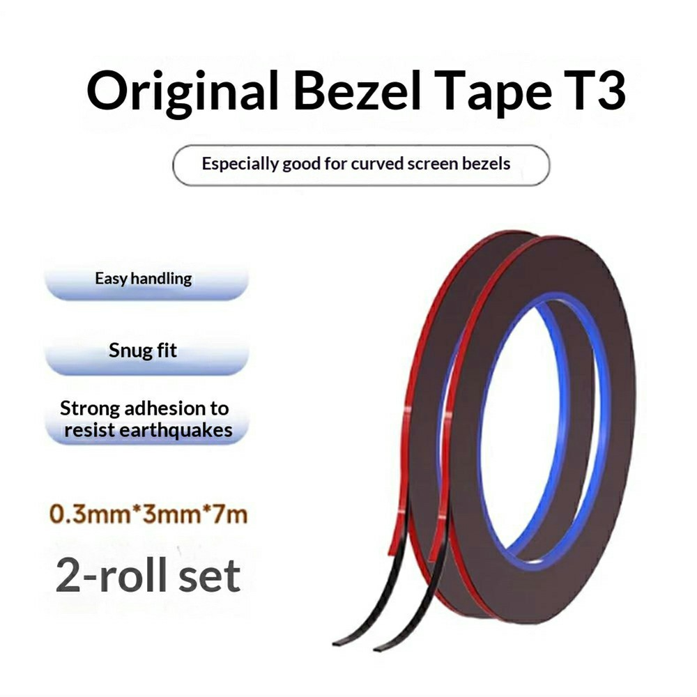 Cinta Adhesiva Mechanic, 0.3mm, Set de 2 piezas, Negra