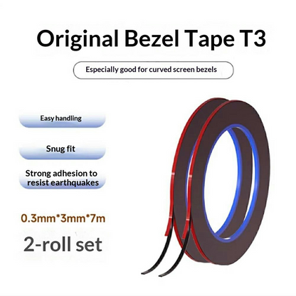 Cinta Adhesiva Mechanic, 0.3mm, Set de 2 piezas, Negra