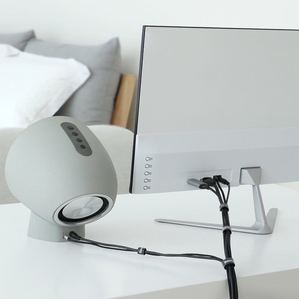 Organizador de Cables Baseus Circle, Velcro, 3m, Negro ACMGT-F01