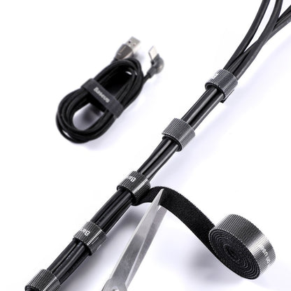 Organizador de Cables Baseus Circle, Velcro, 3m, Negro ACMGT-F01