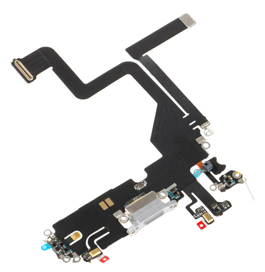 Diadema con conector de carga - Micrófono Apple iPhone 14 Pro, plateado 