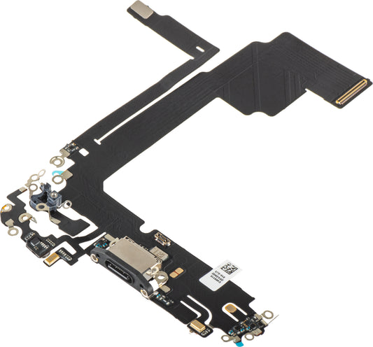 Cinta con Conector de Carga - Micrófono Apple iPhone 15 Pro Max, Negro