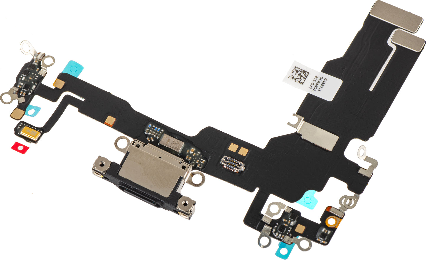 Cinta con Conector de Carga - Micrófono Apple iPhone 15, Negro