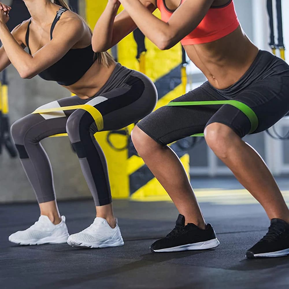 Banda Elástica Fitness Techsuit TS-01, Set de 5 piezas, Multicolor