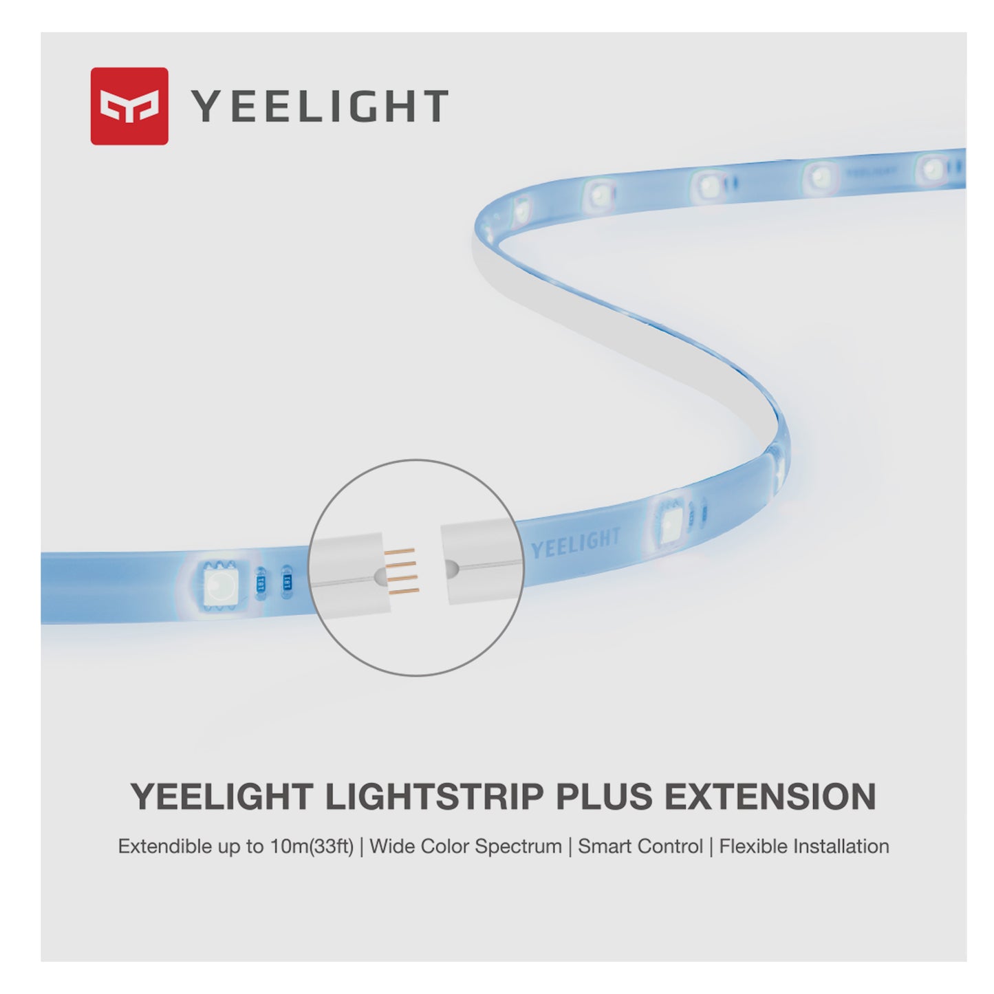 Yeelight Tira Led, Extensión, RGB, 1m, Blanco GPX4015RT 