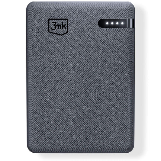 Batería Externa 3MK Pocket, 5000mAh, 12W, 1 x USB-C, Gris