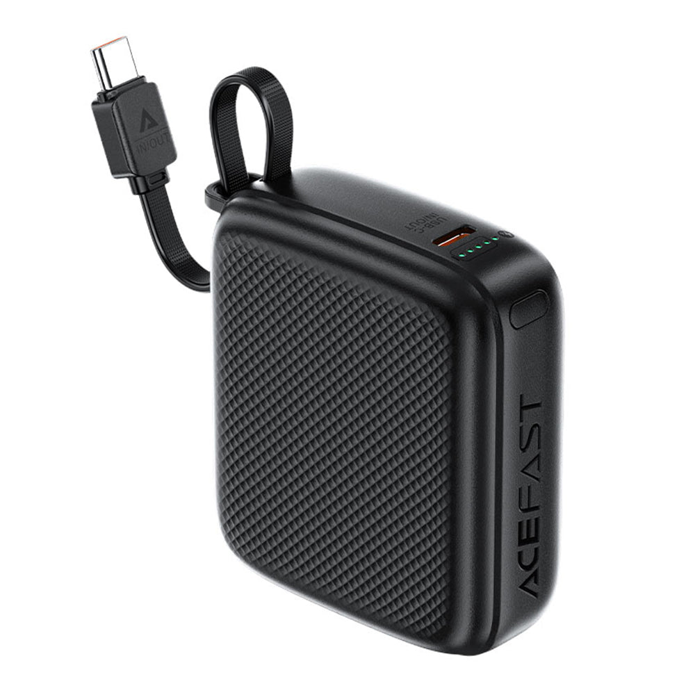 Batería Externa Acefast M15, 10000mAh, 20W, PD, 2 x USB-C, Negra
