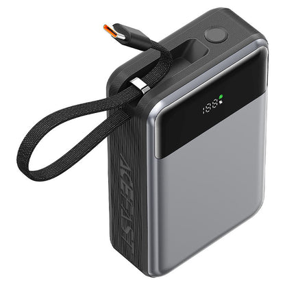 Batería Externa Acefast M21, 20000mAh, 65W, QC + PD, 1 x USB-A - 2 x USB-C, Negra