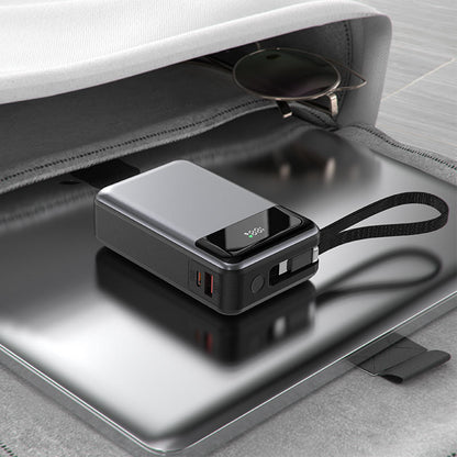 Batería Externa Acefast M21, 20000mAh, 65W, QC + PD, 1 x USB-A - 2 x USB-C, Negra