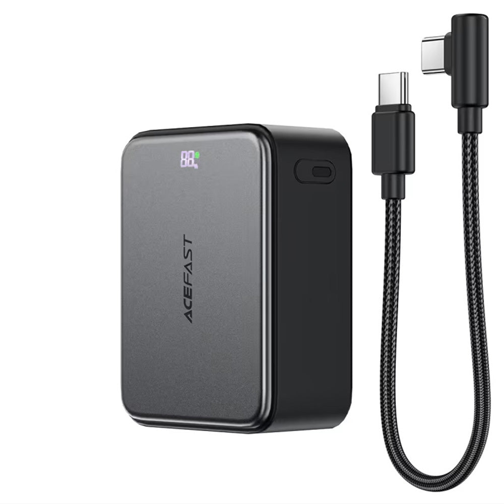 Batería Externa Acefast M28, 10000mAh, 22.5W, QC + PD, 1 x USB-A - 2 x USB-C, Negra
