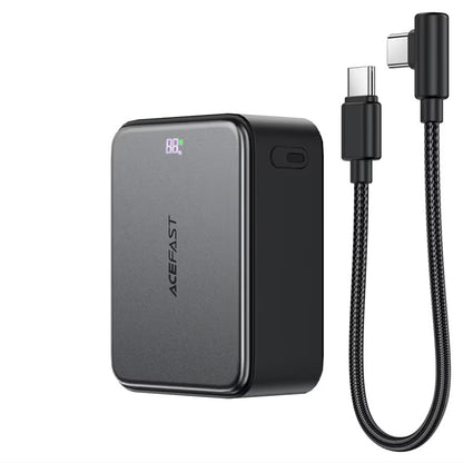 Batería Externa Acefast M28, 10000mAh, 22.5W, QC + PD, 1 x USB-A - 2 x USB-C, Negra