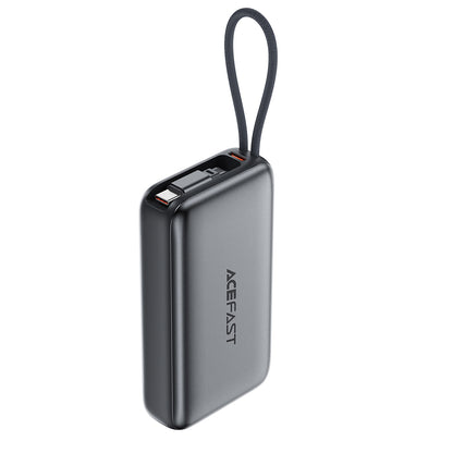 Batería Externa Acefast M32, 10000mAh, 35W, PD, 2 x USB-C, Gris