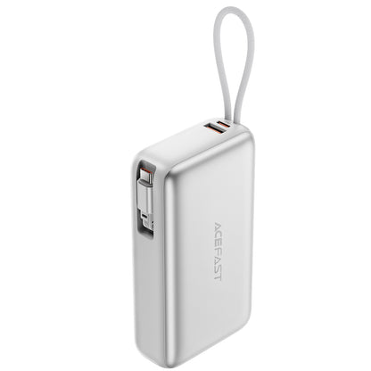 Batería Externa Acefast M34, 20000mAh, 45W, QC + PD, 1 x USB-A - 2 x USB-C, Plateada