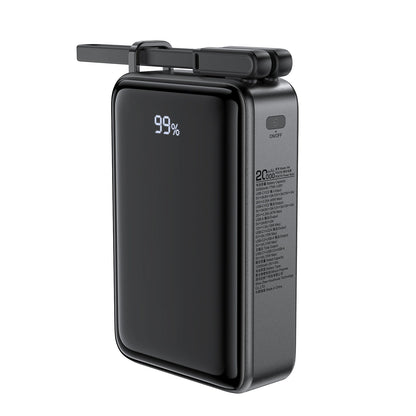 Batería Externa Acefast M4, 20000mAh, 67W, PD, 1 x USB-A - 2 x USB-C, Negra
