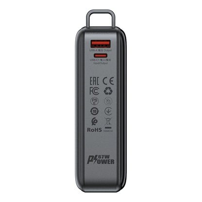Batería Externa Acefast M4, 20000mAh, 67W, PD, 1 x USB-A - 2 x USB-C, Negra