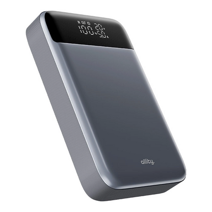 Batería Externa Allity. APB-200 PocketPower, 10000mAh, 33W, QC + PD, 1 x USB-A - 1 x USB-C, Gris