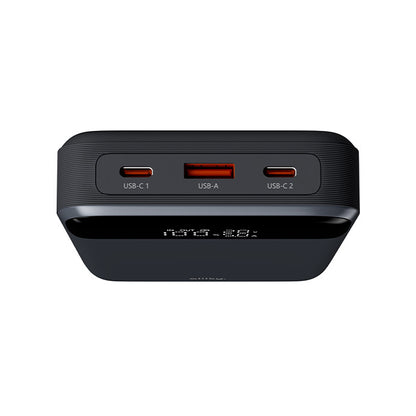 Batería Externa Allity. APB-200 PocketPower, 19200mAh, 130W, QC + PD, 1 x USB-A - 2 x USB-C, Gris