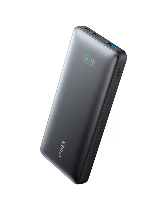 Batería Externa Anker 533 PowerCore, 10000mAh, 25W, QC + PD, 1 x USB-A - 2 x USB-C, Negra A1249G11