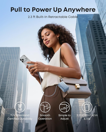 Batería Externa Anker Nano, 10000mAh, 45W, QC + PD, 1 x USB-A - 2 x USB-C, Azul