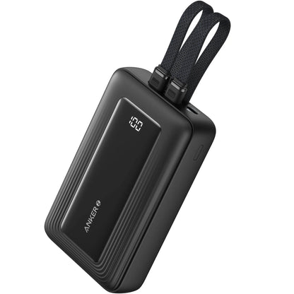 Batería externa Anker PowerCore, 20000mAh, 30W, QC + PD, 1 x Lightning - 1 x USB-A - 2 x USB-C, Negro A1681G11 