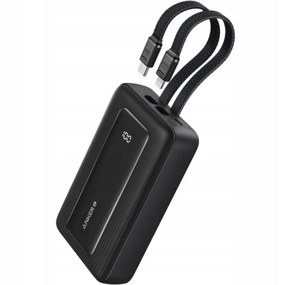 Anker PowerCore External Battery, 10000mAh, 30W, QC + PD, 1 x Lightning - 1 x USB-A - 2 x USB-C, Black A1680G11