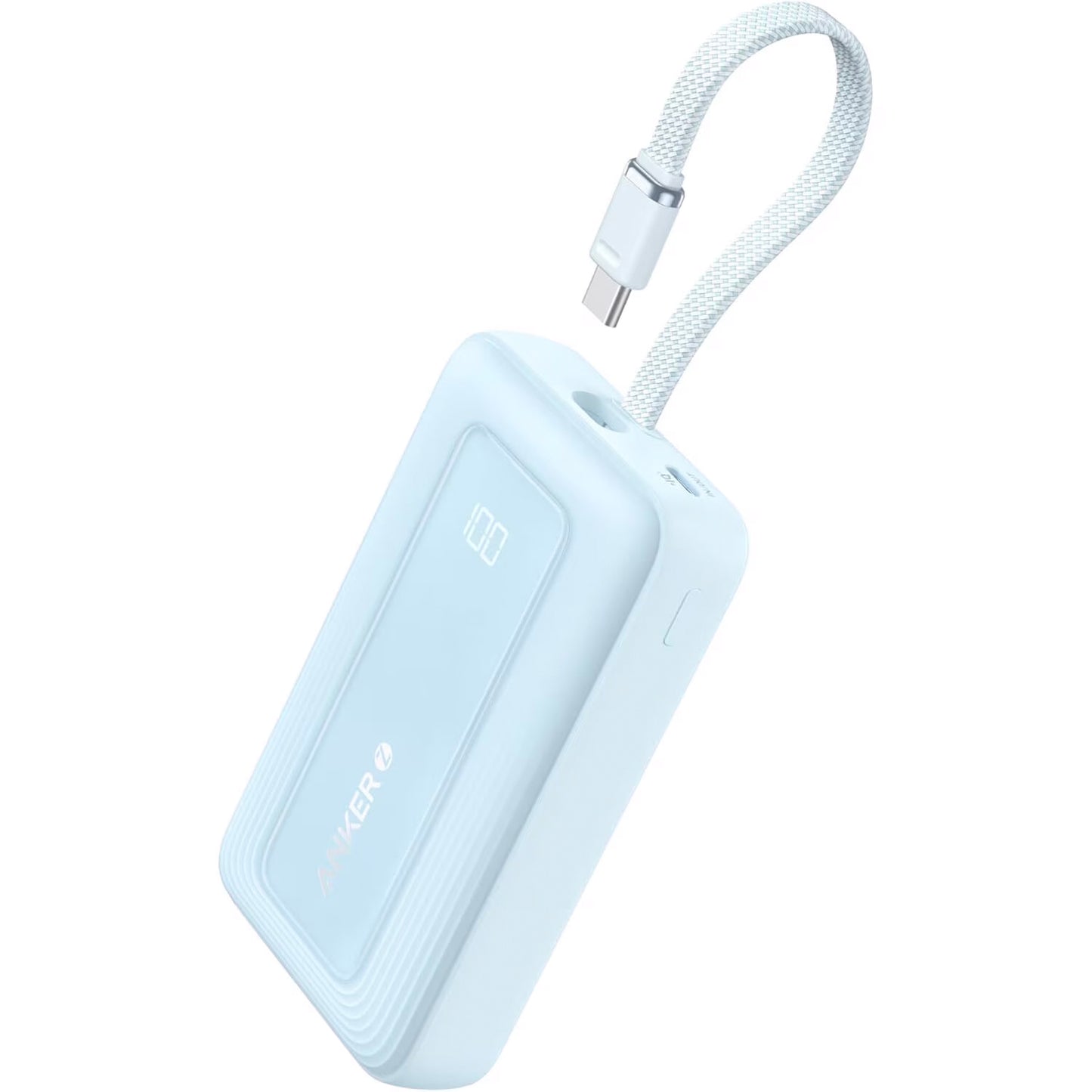 Batería Externa Anker Zolo, 10000mAh, 30W, QC + PD, 1 x USB-A - 2 x USB-C, Azul A1688031