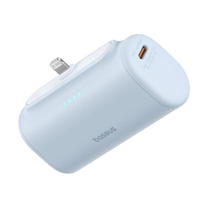 Batería Externa Baseus Compact, 5000mAh, 20W, PD, 1 x Lightning - 1 x USB-C, Azul P10068307313-00