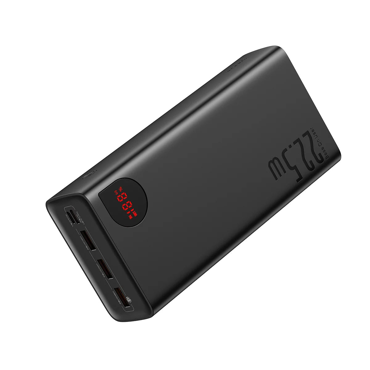 Batería Externa Baseus Adaman, 40000mAh, 22.5W, QC + PD, 1 x USB-C - 3 x USB-A, Negra