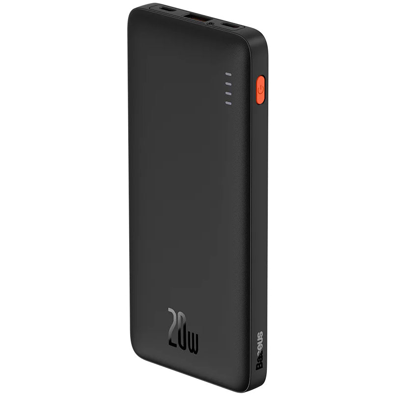 Batería externa Baseus Airpow, 10000mAh, 20W, QC + PD, 1 x USB-A - 1 x USB-C, Negro PPQD090001 