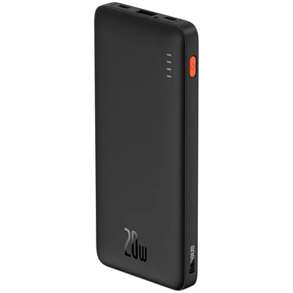 Batería externa Baseus Airpow, 10000mAh, 20W, QC + PD, 1 x USB-A - 1 x USB-C, Negro PPQD090001 