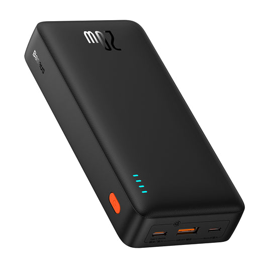 Batería Externa Baseus Airpow, 20000mAh, 20W, QC + PD, 1 x USB-A - 1 x USB-C, Negra P10022804113-00
