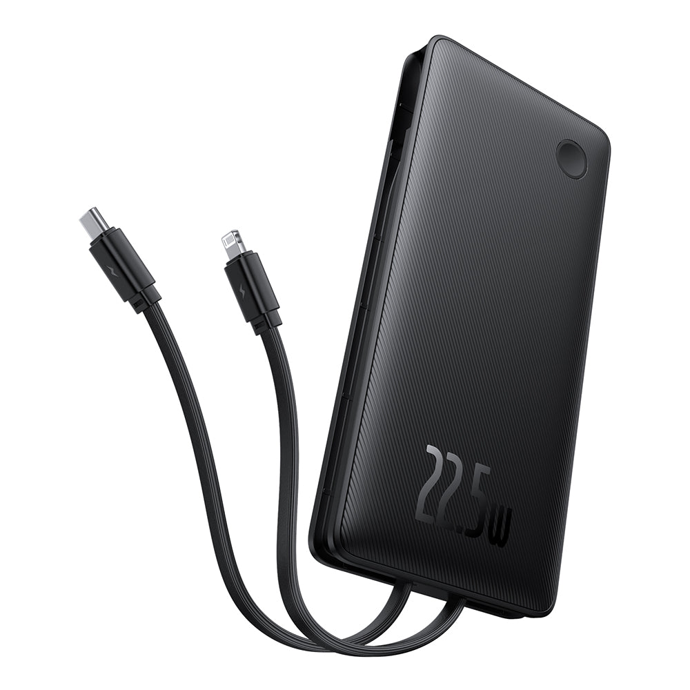 Batería Externa Baseus Airpow Lite, 10000mAh, 22.5W, QC + PD, 1 x Lightning - 1 x USB-A - 2 x USB-C, Negra P10067501123-00