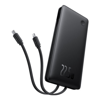 Batería Externa Baseus Airpow Lite, 10000mAh, 22.5W, QC + PD, 1 x Lightning - 1 x USB-A - 2 x USB-C, Negra P10067501123-00