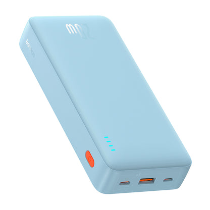 Batería Externa Baseus Airpow, 20000mAh, 20W, QC + PD, 1 x USB-A - 1 x USB-C, Azul P10022804313-00