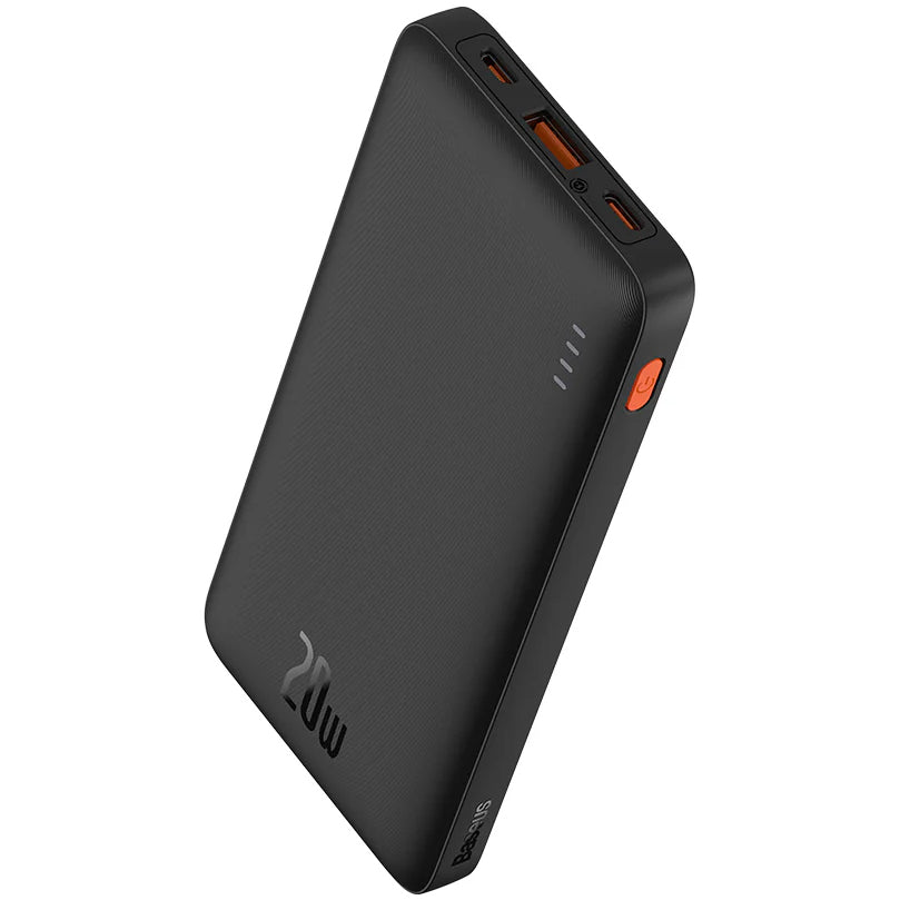 Batería externa Baseus Airpow, 10000mAh, 20W, QC + PD, 1 x USB-A - 1 x USB-C, Negro PPQD090001 