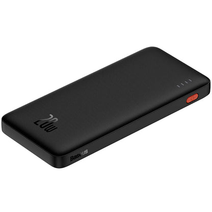 Batería externa Baseus Airpow, 10000mAh, 20W, QC + PD, 1 x USB-A - 1 x USB-C, Negro PPQD090001 