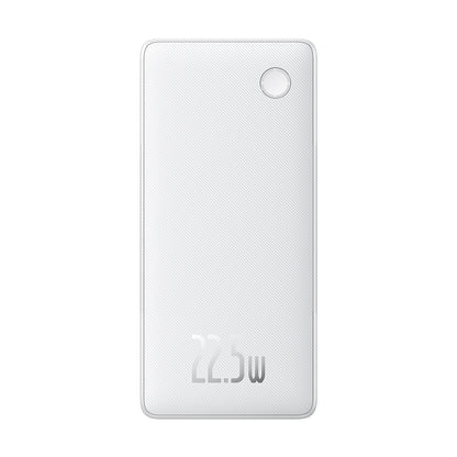 Batería Externa Baseus Airpow Lite, 10000mAh, 22.5W, QC + PD, 1 x Lightning - 1 x USB-A - 2 x USB-C, Blanca P10067501213-00