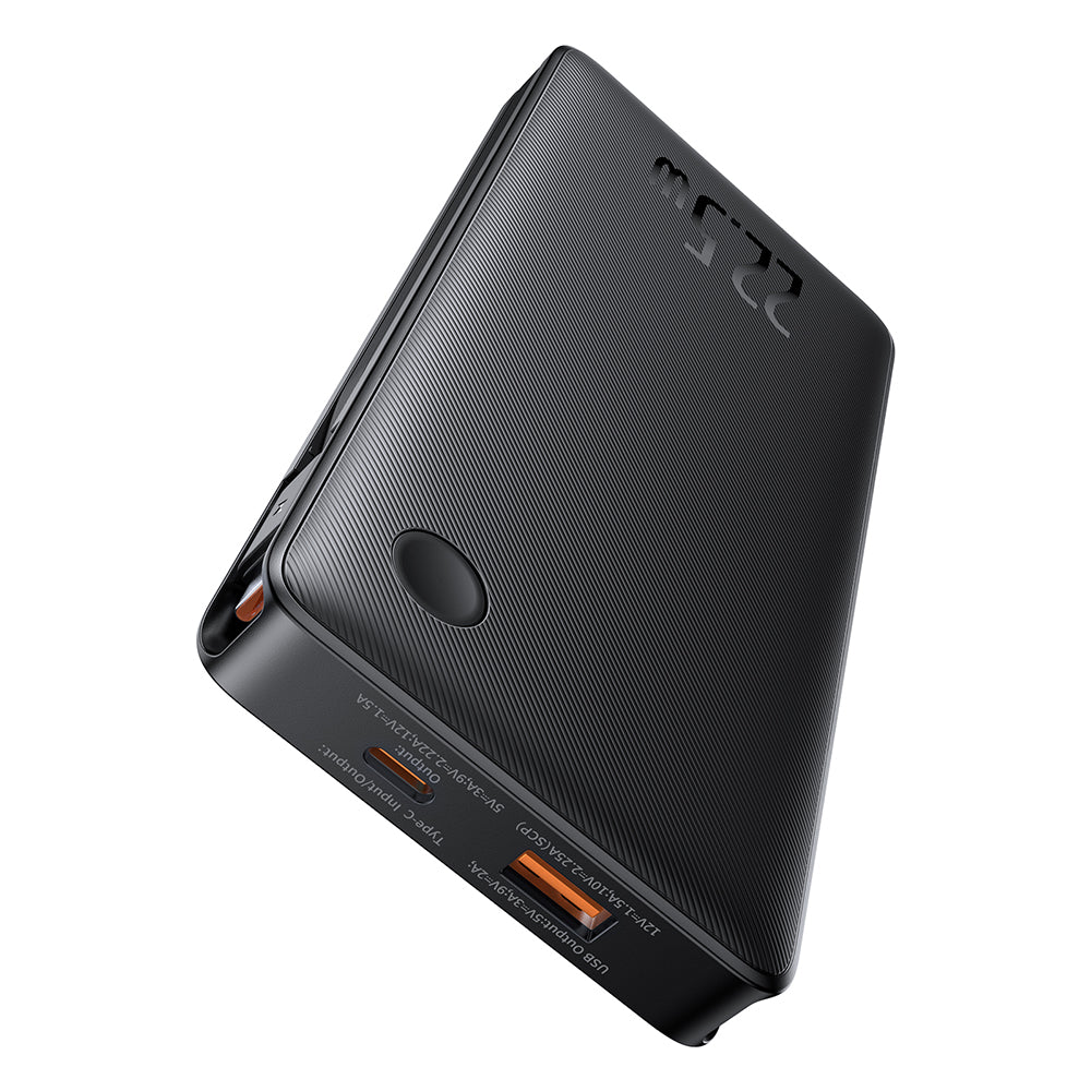 Batería Externa Baseus Airpow Lite, 10000mAh, 22.5W, QC + PD, 1 x Lightning - 1 x USB-A - 2 x USB-C, Negra P10067501123-00